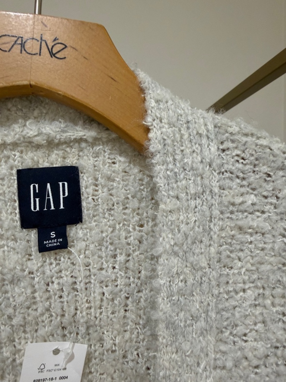 Cozy grey boulce cardigan - Picture 4 of 11